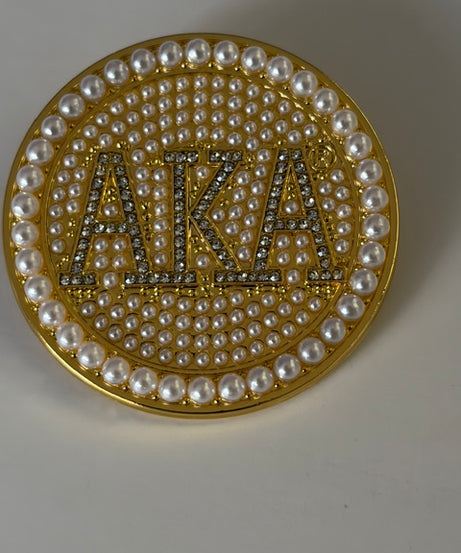Round Brooch AKA in Bling