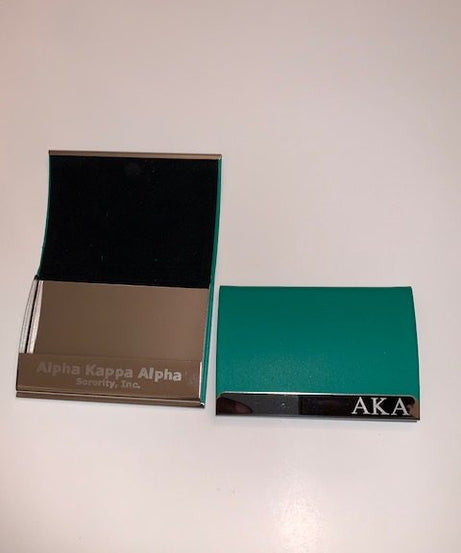 AKA Green Business Card Holder