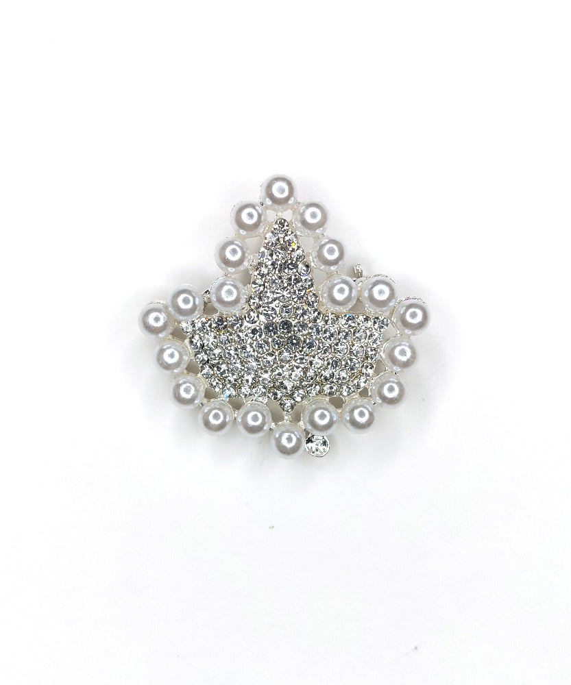 Ivy Leaf with Crystal Rhinestone