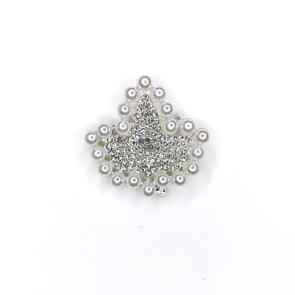 Ivy Leaf with Crystal Rhinestone