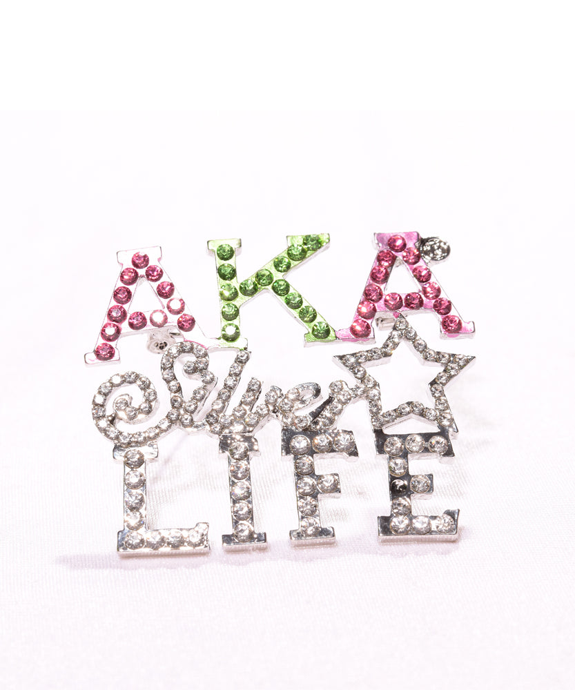 AKA Silver Life Pin