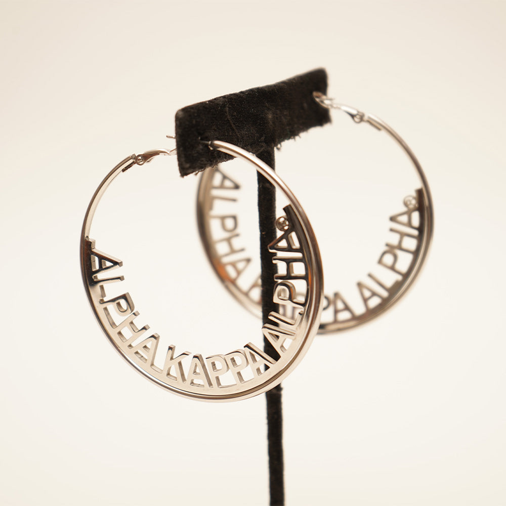 AKA Hoop Stainless Steel Earrings