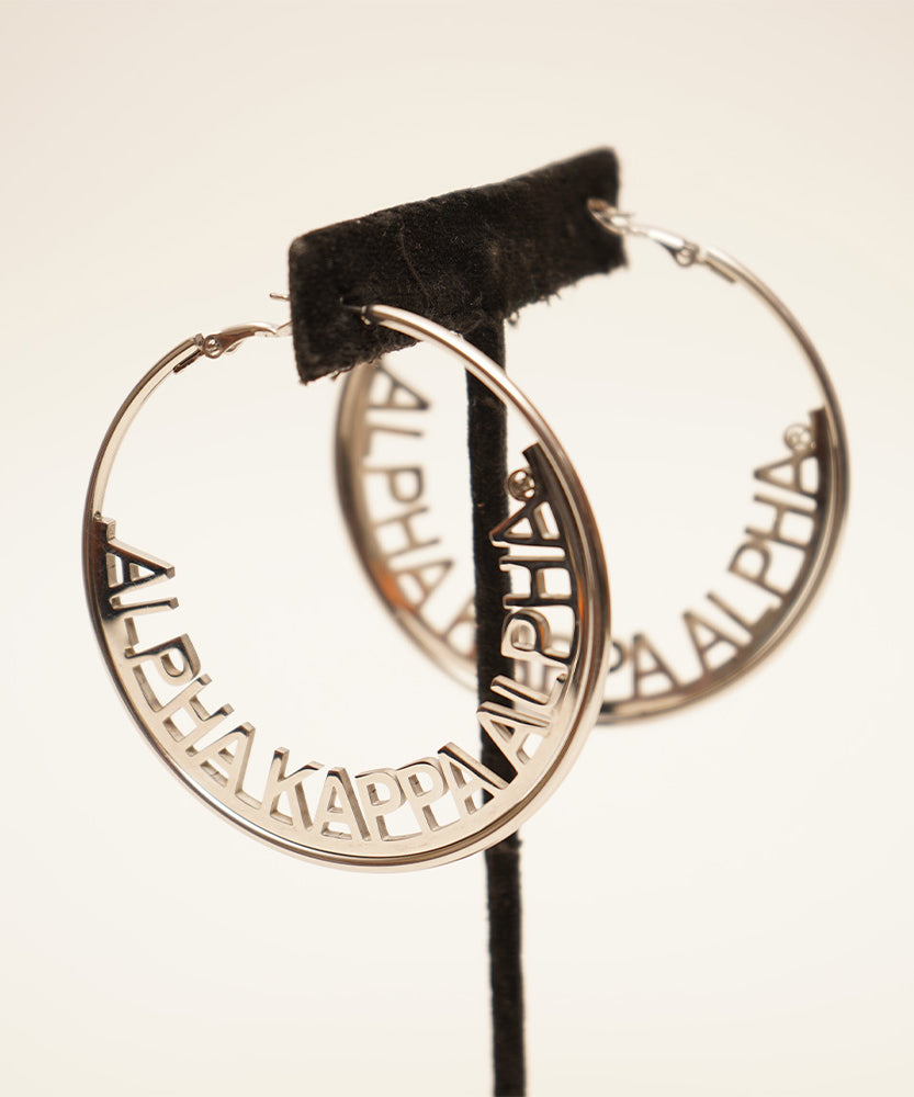 AKA Hoop Stainless Steel Earrings