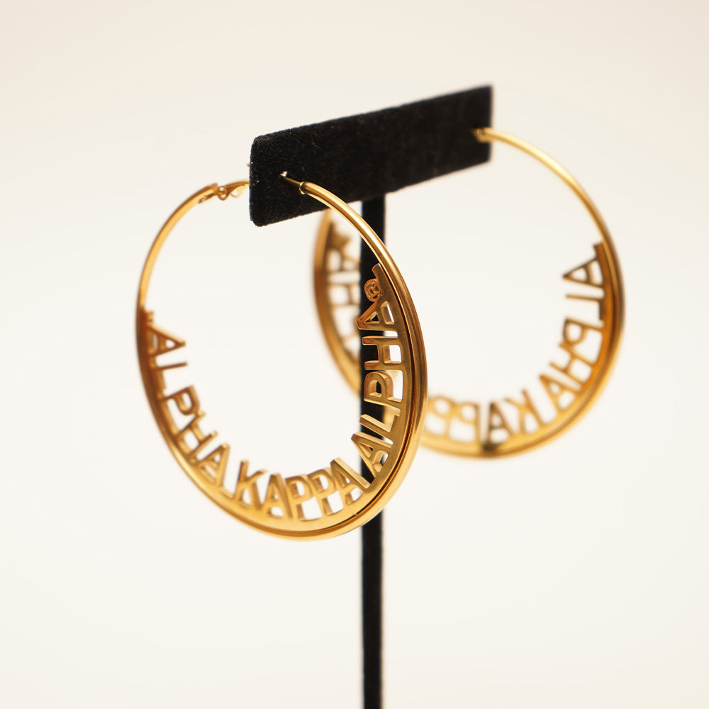 AKA Hoop Stainless Steel Earrings